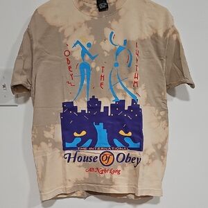 Urban Outfitters Beige Tee with Graphic Label